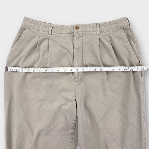 VINTAGE Banana Republic Safari Pants Mens 38x30 Khaki Twill Relaxed Trousers - Picture 11 of 16